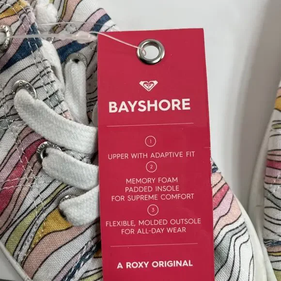 Roxy Bayshore Slip On Shoes Multicolor Canvas Casual Sneakers Women US 9 - Picture 4 of 6